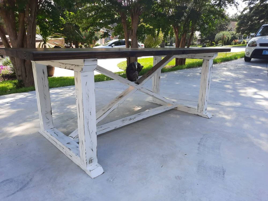 Farmhouse Table With X Brace