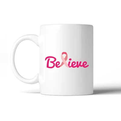 Alarice Believe Breast Cancer Awareness Coffee Mug