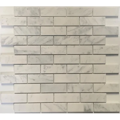 1'' x 3'' Marble Brick Joint Mosaic Wall & Floor Tile