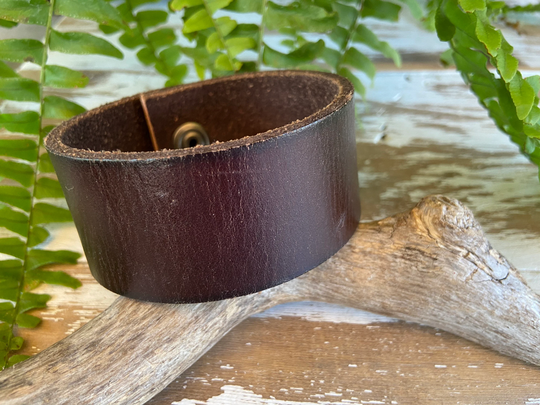 Distressed Leather Cuff-Create Your Own - Leather-Word Cuff