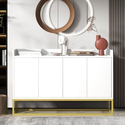 47.21" Wide Solid Wood Sideboard