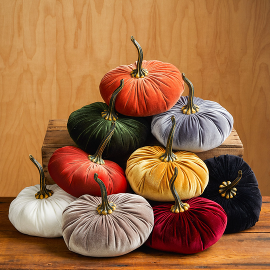 Extra Large Velvet Pumpkin in 12 Colors, Priced Each, Fall Decor, Table Centerpiece, Cozy Home Gifts, Farmhouse Wedding Centerpieces