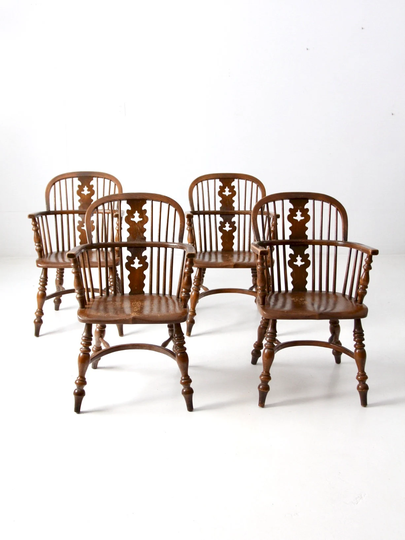 Vintage Conant Ball Colonial Revival Dining Chairs - Set Of 4