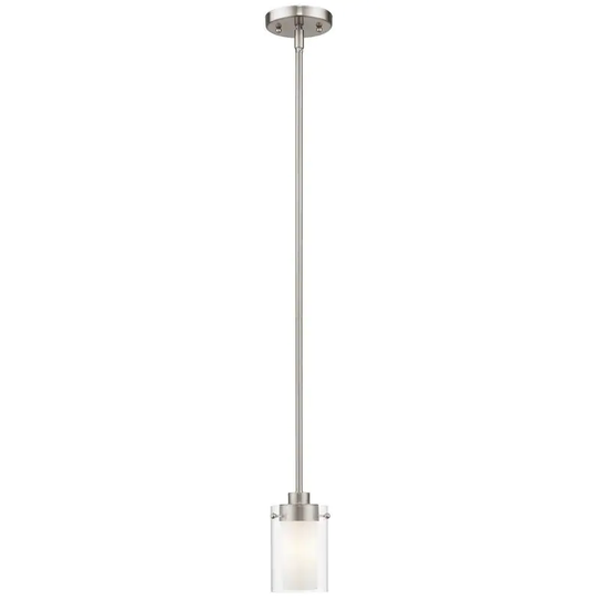 Livex Lighting Manhattan 1-light Brushed Nickel Mini Pendant