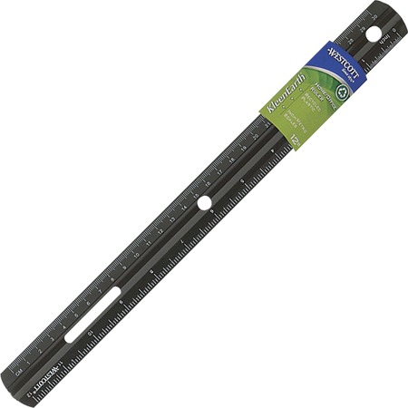 Westcott Recycled Double Bevel Plastic Ruler
