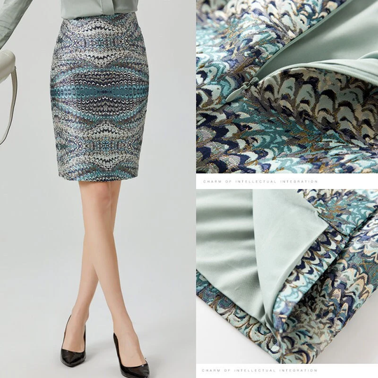 Kewcraftdesign/Pencil Skirt With Dipped Sides/Mermaid Skirt/Rockabilly Skirt/Vibrant Skirt/Summer Skirt/White Summer Skirt/ Prom