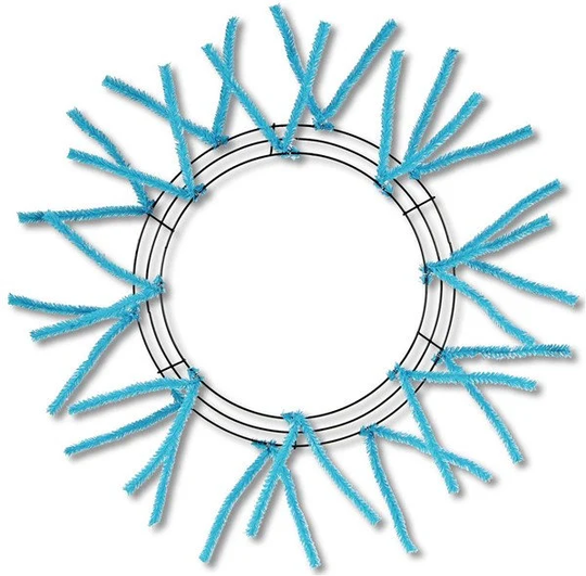 Turquoise Pencil 15 Inch Wreath Frame, Work Form, Deco Mesh Supplies, Frames, Wreath Making Xx750441