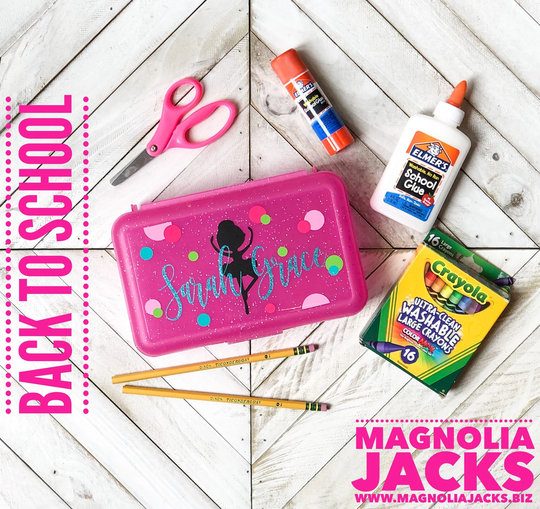 Free Shipping | Personalized Pencil Box School Supplies Crayon Girls Supply