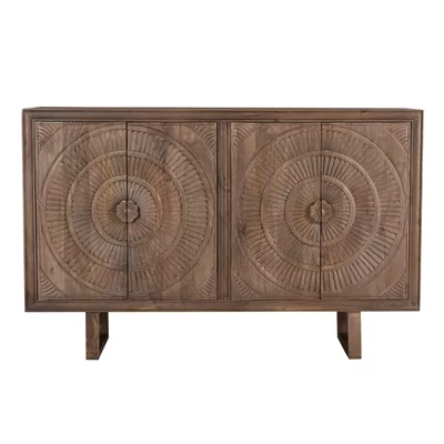 Allendale 64" Wide Acacia Wood Sideboard