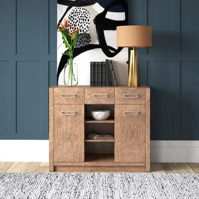 Bucher 42'' Wide 3 Drawer Sideboard with Hutch