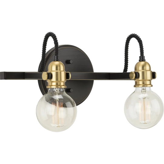 Axle Collection 2-Light Antique Bronze Vintage Wall Light