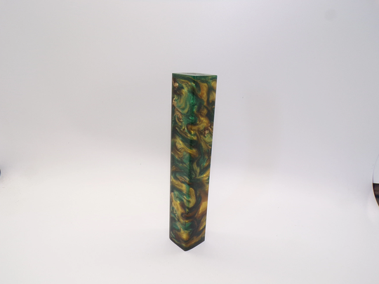 Diamond Painting Pen, Green, Gold, Black, Sparkle Swirl, Stylus Handturned, Alumilite