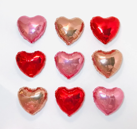 Valentine Balloon Backdrop, Heart Wall, Red Balloons, Pink