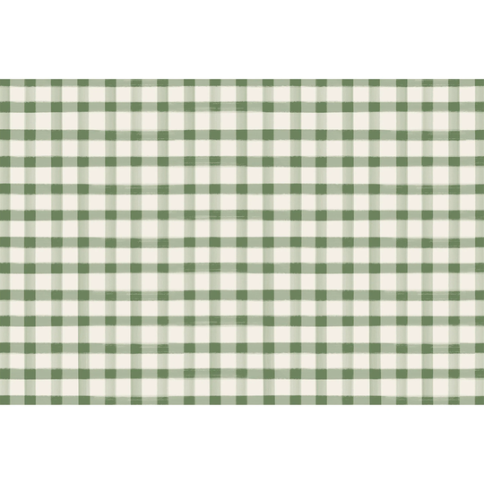 Dark Green Checkered Placemat | Table Decor