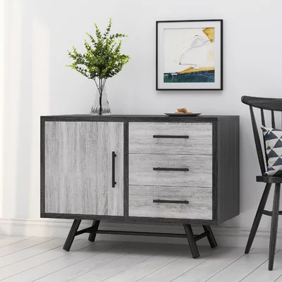 37.9" Wide 3 Drawer Sideboard