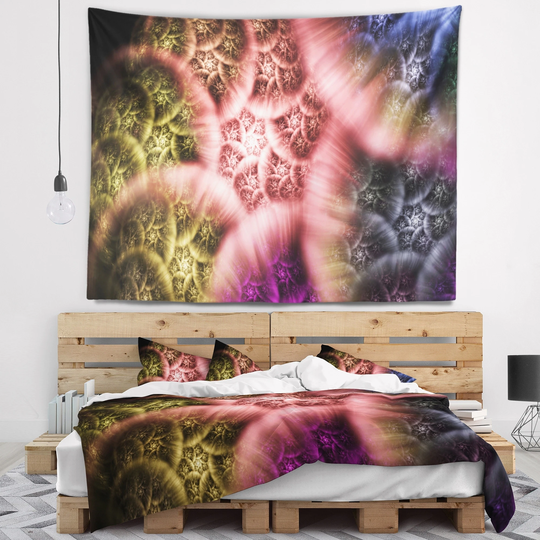 Designart 'Biblical Sky with Multi Color Clouds' Abstract Wall Tapestry