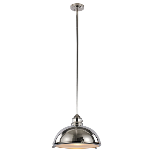 Giuseppe Imports PND1006 PN One Light Pendant Performance Polished n - Exact Size