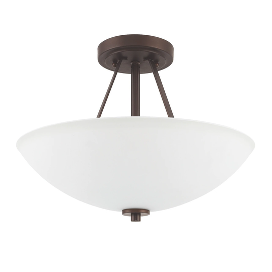 2-light Semi-Flush Mount