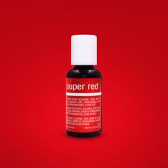 Fast Shipping Super Red Chefmaster Gel Food Coloring 20Ml, Color