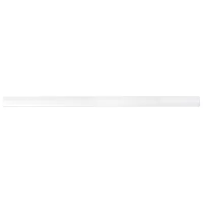 0.6" x 12" Ceramic Bullnose Tile Trim in White