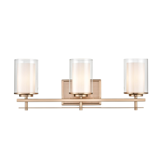 Millennium Lighting Huderson Metal 3 Light Bathroom Vanity Fixture in Multiple Finishes