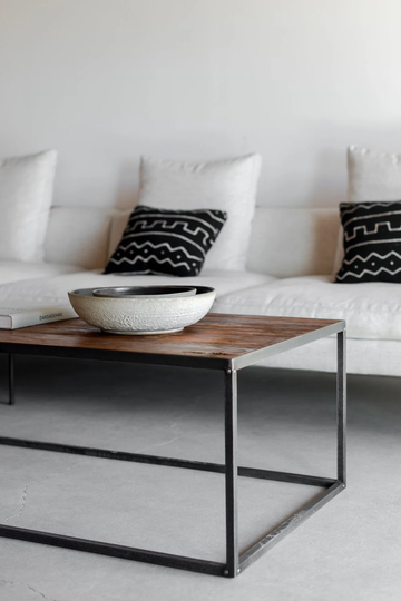 Reclaimed Wood & Steel Coffee Table - Salvage Fir Iron