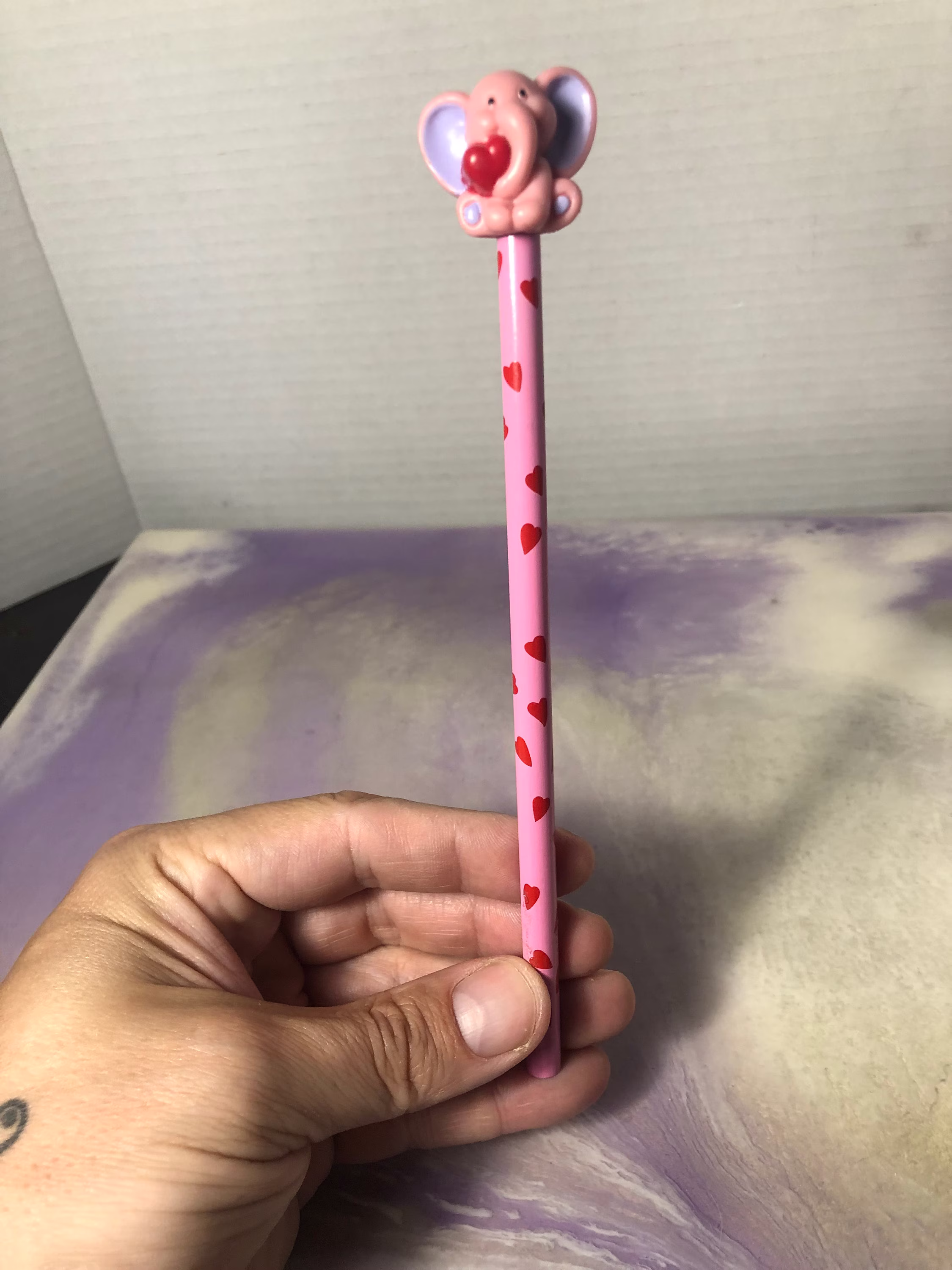 Vintage Russ Valentines Themed Pencil Collectible Hallmark Topper - Cool 90's/Nostalgia