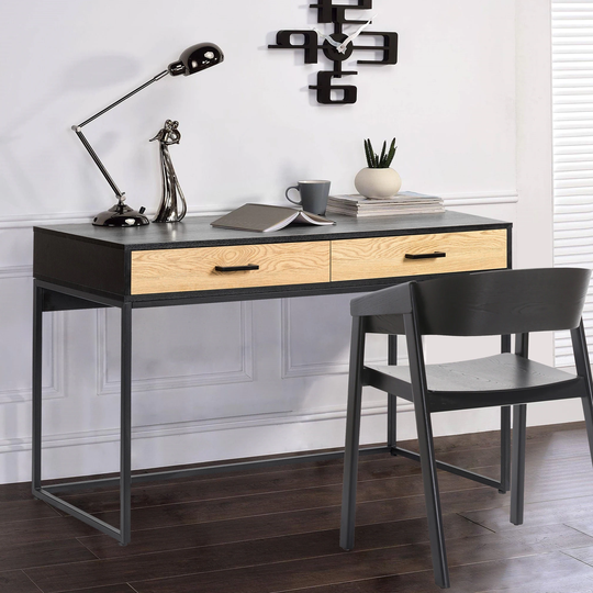 Amster Home Office Writing Desk with 2 Drawers