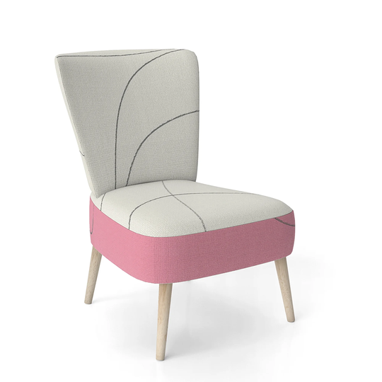 Designart 'Geometricneapolitan I' Upholstered Shabby Chic Accent Chair