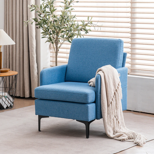 Lounge Chair, Comfy Single Sofa Accent Chair for Bedroom Living Room