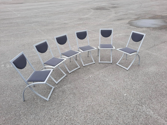 1 Of 6 Vintage Kff Sinus Dining Chairs, Retro Design, Made in Germany, Desiner Karl-Friedrich Förster