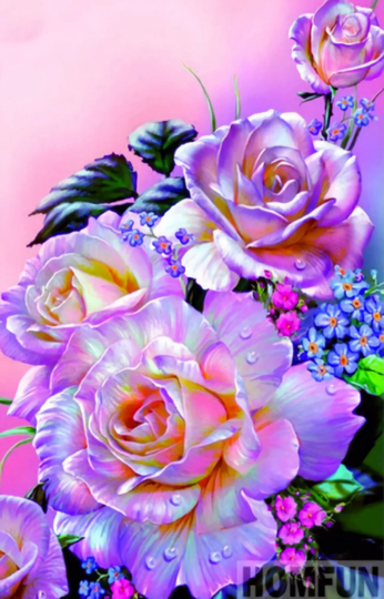 Flower Landscape Diy 5D Diamond Painting Kit Full Square & Round Drill