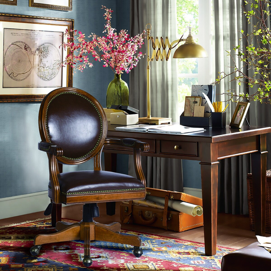 Homy Casa Traditional Solid Wood Home Office Chair