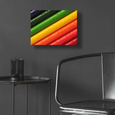 Latitude Run® ''Pencil Rainbow'' By Epic Portfolio, Acrylic Glass Wall Art,