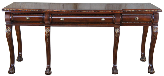 Century Furniture Chippendale Style Mahogany Paw Foot Sideboard Buffet Console