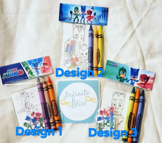 Pj Masks Coloring Packs | Pages Party Favor Crayola Crayons