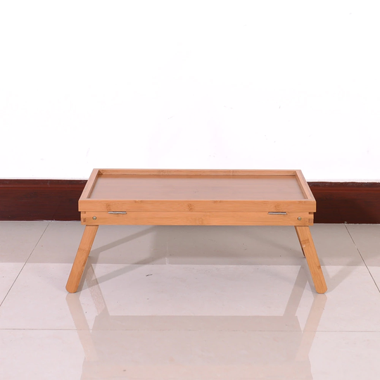 Foldding Simple Table Top Adjustable Dining-table Wood Color