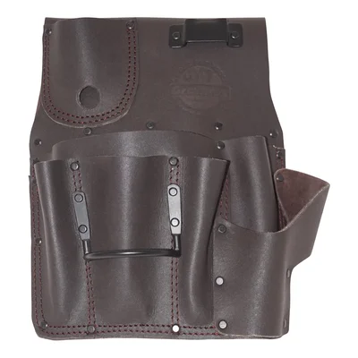 Left-Handed Drywall Pouch Oil Tanned Leather