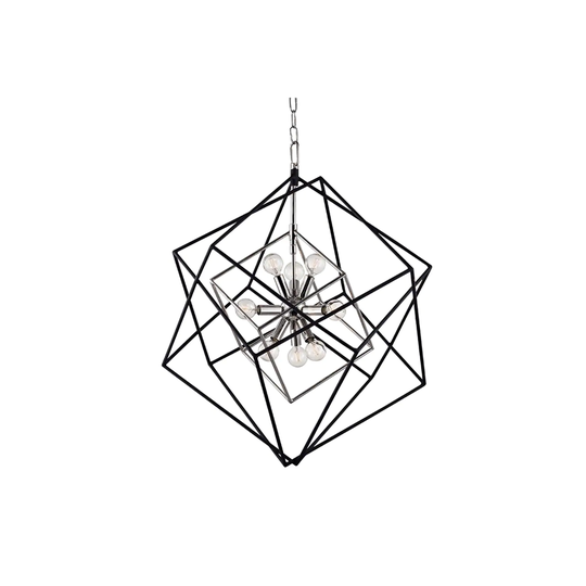 Hudson Valley Roundout 9-light Polished Nickel Pendant