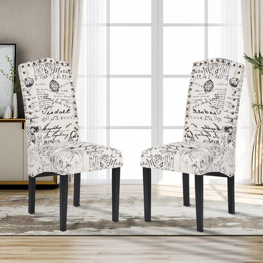 Welliary Fabric Accent Chair (Set of 2) - 18.5"W x 19.5"D x 40.5"H