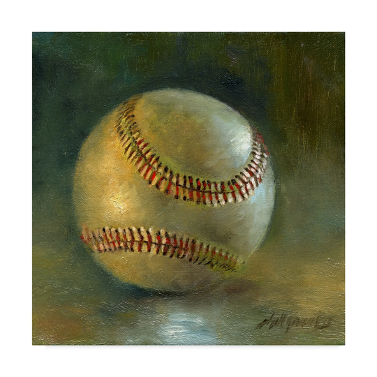 Hall Groat Ii 'Baseball 8' Canvas Art - Multi-color