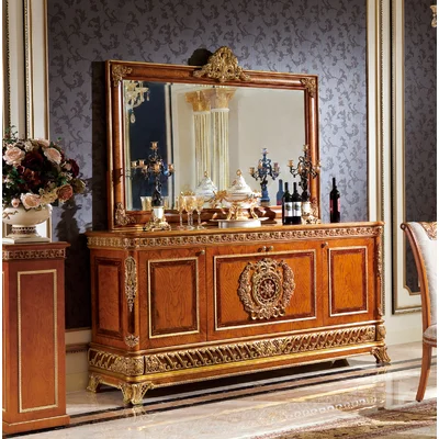 Narcissus 87" Wide Beech Solid Wood Sideboard