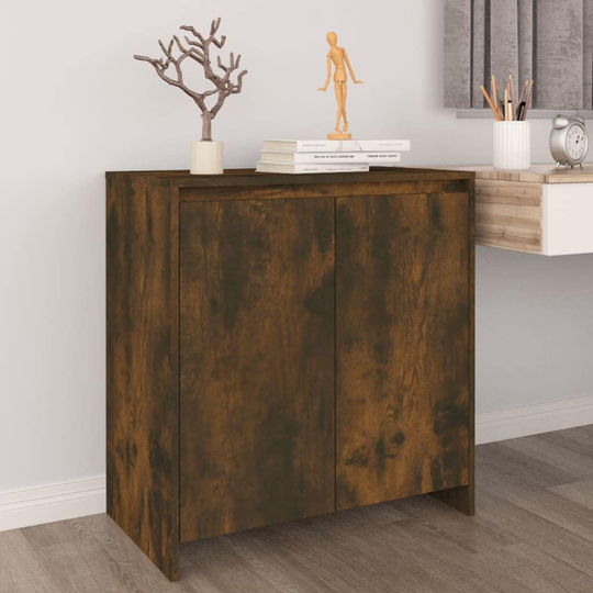 Sideboard Smoked Oak 27.6"x15.7"x28.9" Engineered Wood