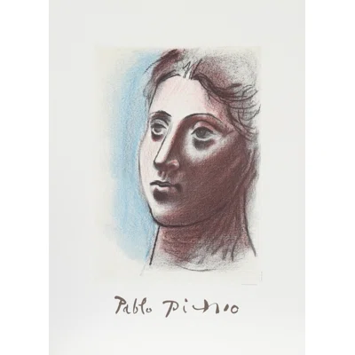 Portrait De Femme A Trois Quart Gauche by - Painting on