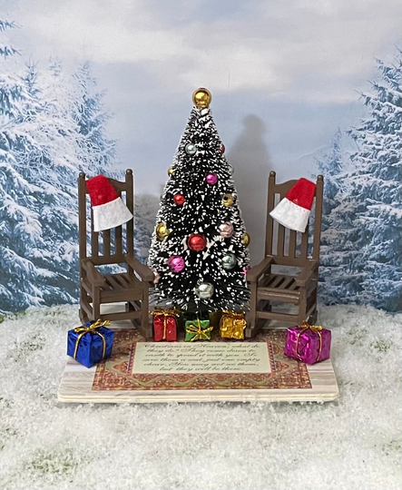 Christmas in Heaven Memorial Empty Chair Loved One Heaven Tree Deceased Ones