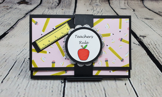 Teacher Gift Card Holder Pencil & Ruler, Appreciation Holder, End Of Year Gift, For Teacher