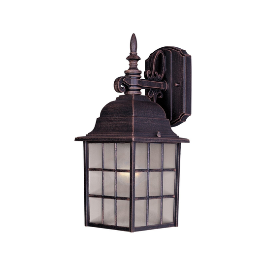 Maxim Rust Die Cast Aluminum Clear Shade North Church 1-light Outdoor Wall Mount Light