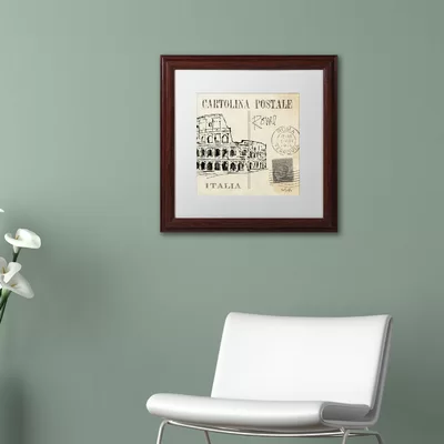 'Postcard Sketches IV' by Anne Tavoletti Framed Graphic Art