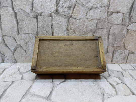 Wooden Box Vintage Storage Artist Brush School Pencils New Listing Free Postal Delivery