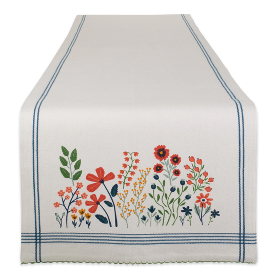 DII Flower Garden Kitchen Textiles, 14x108", Easter Garden, 1 Piece